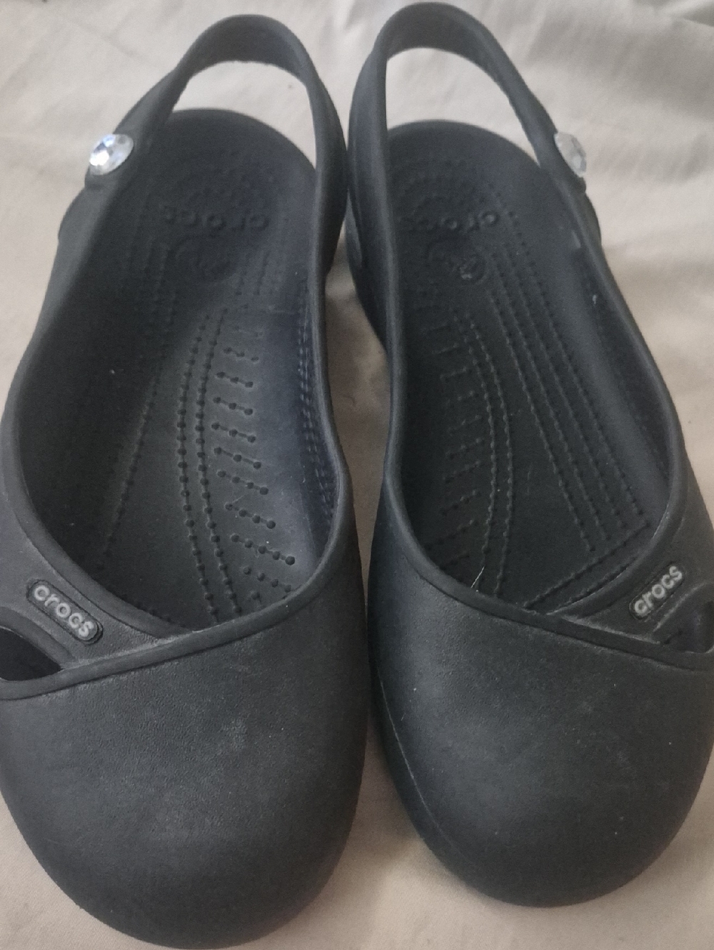 CROCS Black Slingback Women's Mules